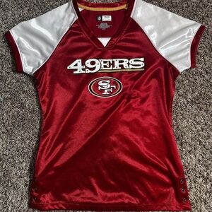 NFL Red and White Women's Top